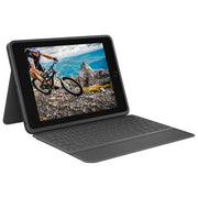 Logitech Rugged Folio Custodia con Tastiera Protettiva per iPad 7a Generazione con Smart Connector e Tastiera Resistente agli Schizzi Graphite