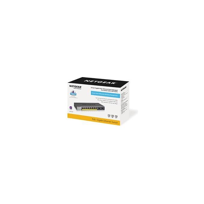 Netgear GS110TP Switch Gestito L2-l3-l4 Gigabit Ethernet 10-100-1000 Grigio Supporto Power Over Ethernet
