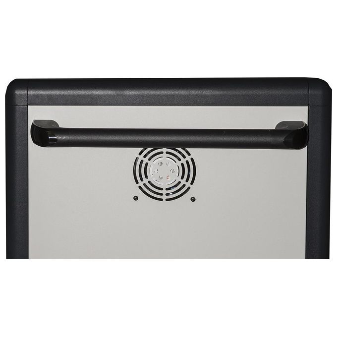 Link armadio alloggiamento 40 tablet con ruote multiprese incluse ventole di raffreddamento porta in acciaio traforata colore grigio nero