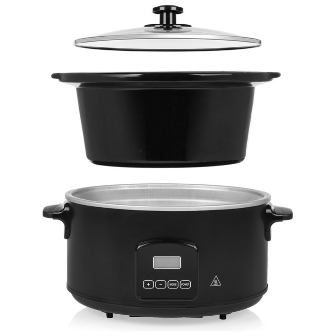 Tristar VS-3920 Pentola a Cottura Lenta 4 5 L 210 W con Timer Digitale e 4 Programmi Preimpostati colore Nero
