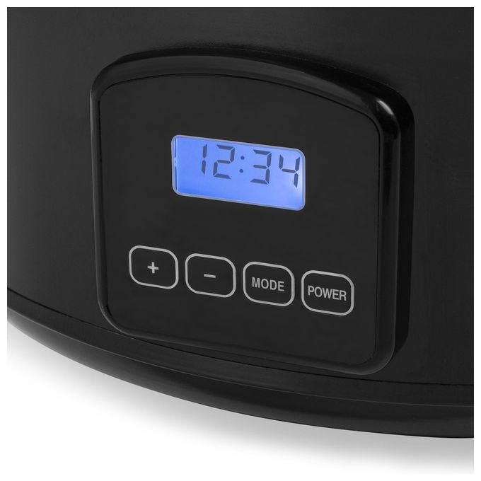 Tristar VS-3920 Pentola a Cottura Lenta 4 5 L 210 W con Timer Digitale e 4 Programmi Preimpostati colore Nero