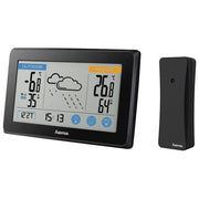 Hama Stazione Meteorologica Touch Nero Led a Batteria