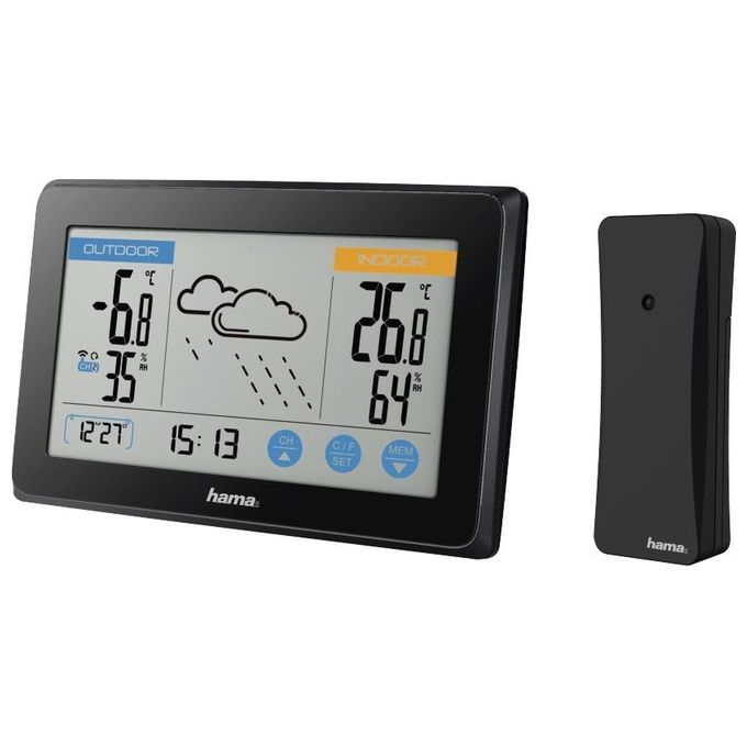 Hama stazione meteo Touch nero