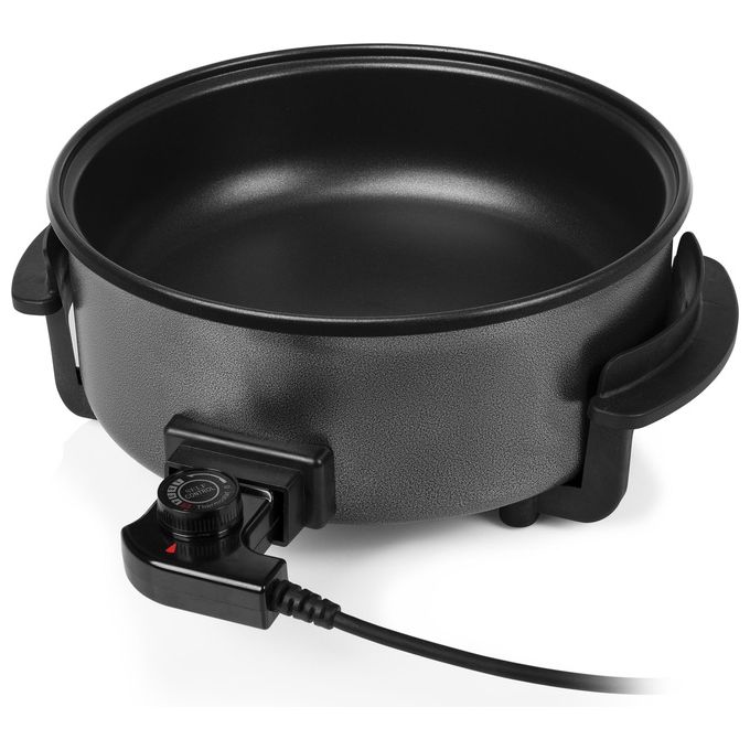 Tristar PZ-9135 Padella Multifunzione 5 L 1500 W con Divisore Coperchio Rimovibile Termostato Regolabile colore Nero