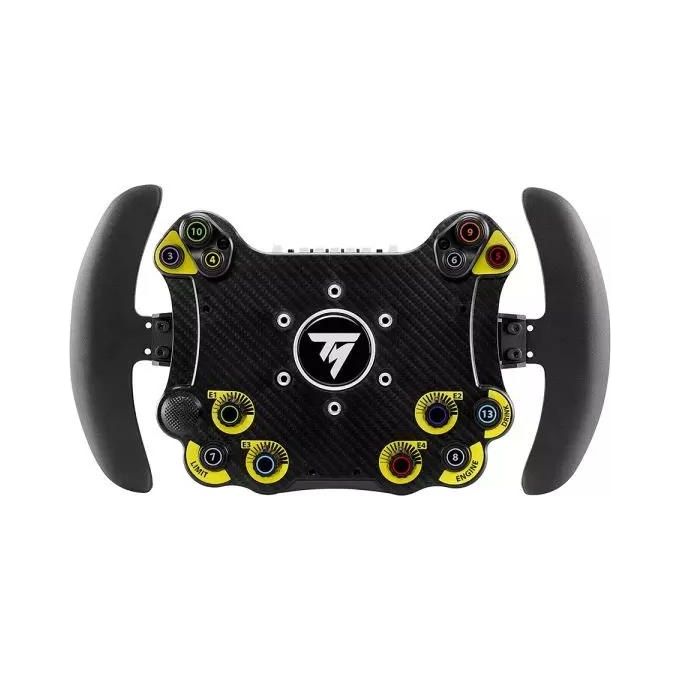 Thrustmaster Evo Racing 32R Volante da Corsa in Pelle Nero-Giallo per PC e Console