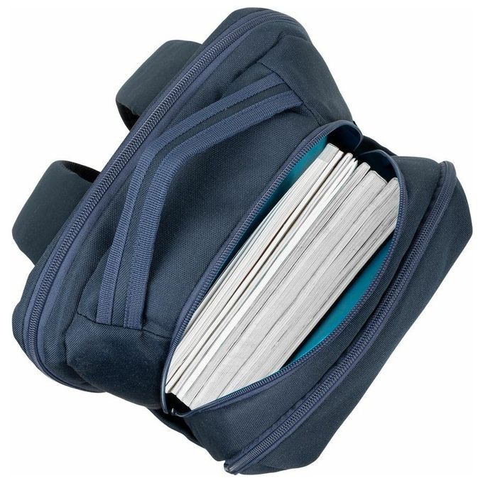Rivacase 7764 Ulsan Zaino Porta PC 15.6'' Idrorepellente Poliestere Urbano colore Blu Scuro