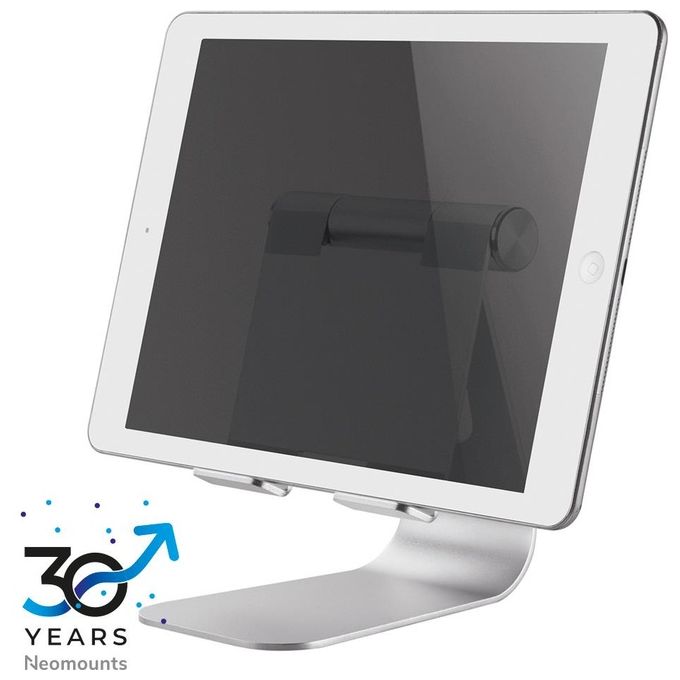 Neomounts DS15-050SL1 Supporto per Tablet Universale fino a 11'' Inclinazione Regolabile 0 - 90° Gestione Cavi Colore Argento