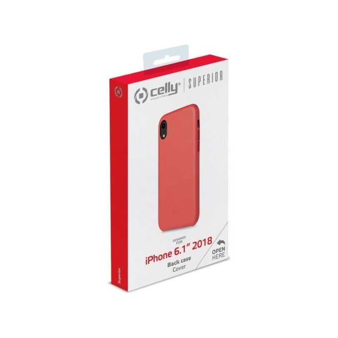 Celly Superior Case per iPhone XR Rosso