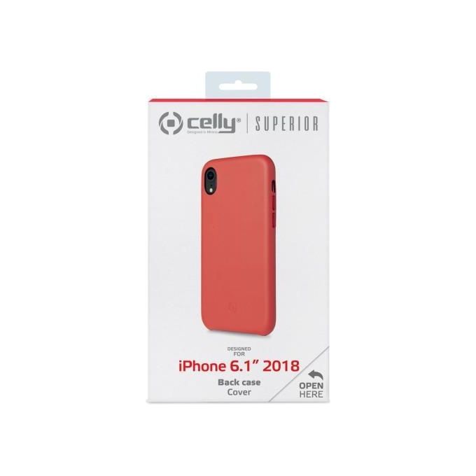 Celly Superior Case per iPhone XR Rosso