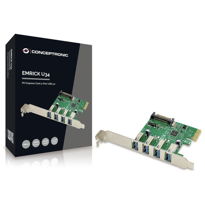 Conceptronic EMRICK02G Pci Express Card 4 Porte Usb 3.0