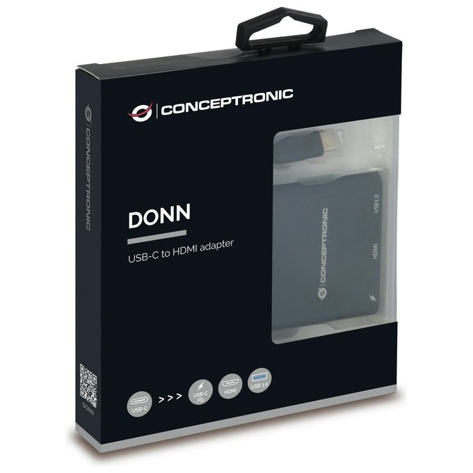 Conceptronic DONN01B Adattatore Usb-c 3.1 a hdmi