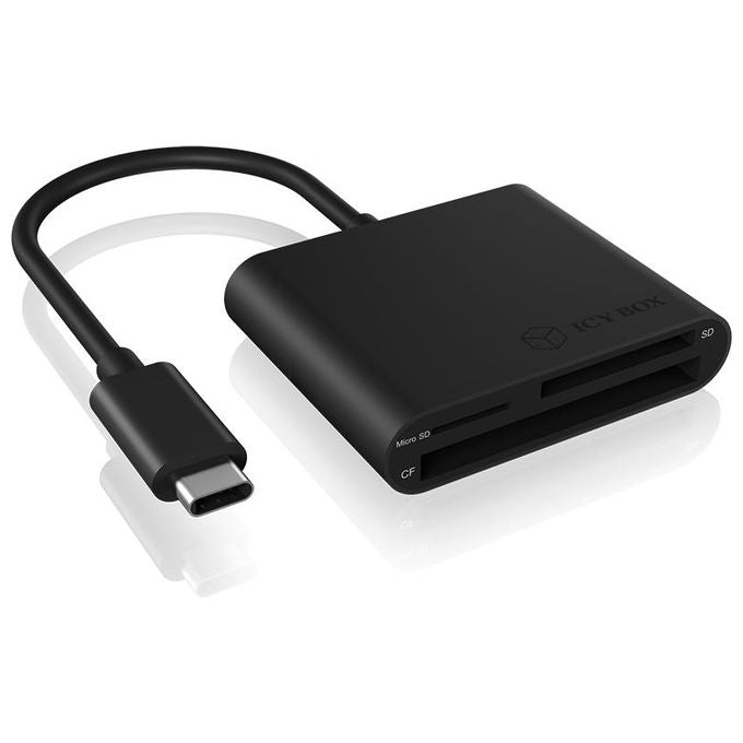 RaidSonic IB-CR301-C3 Lettore di Schede Nero Usb 3.0 Type-C