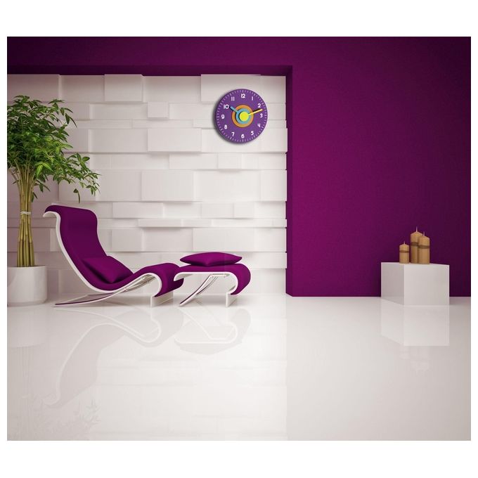 TFA Dostmann Design Wall Clock Orologio da Parete Purple