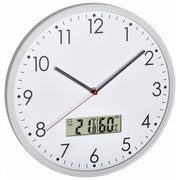 Tfa Dostmann Orologio Analogico da Parete al Quarzo Rotondo  Bianco