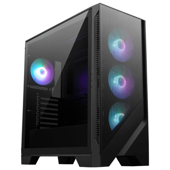MSI MAG FORGE 320R AIRFLOW Case PC Micro Tower Gaming ATX Vetro Temperato RGB 4x Ventole 120mm colore Nero Trasparente