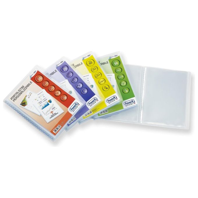 Favorit Portalistino Personalizzabile Premium 100 Buste Trasparente 22x30cm