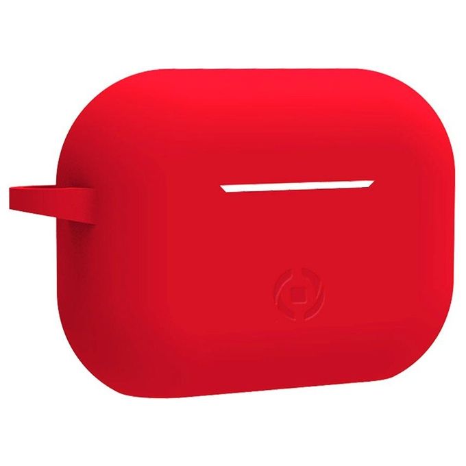 Celly Custodia AIRCASE 3 Per Airpods in Silicone Rossa