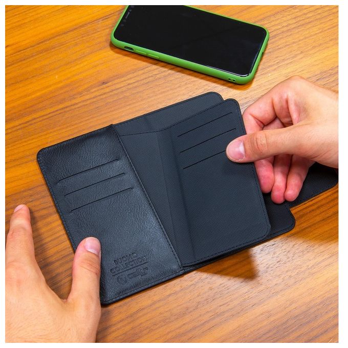Celly Duomo Wallet Custodia per Smartphone fino a 5,8'' Nero