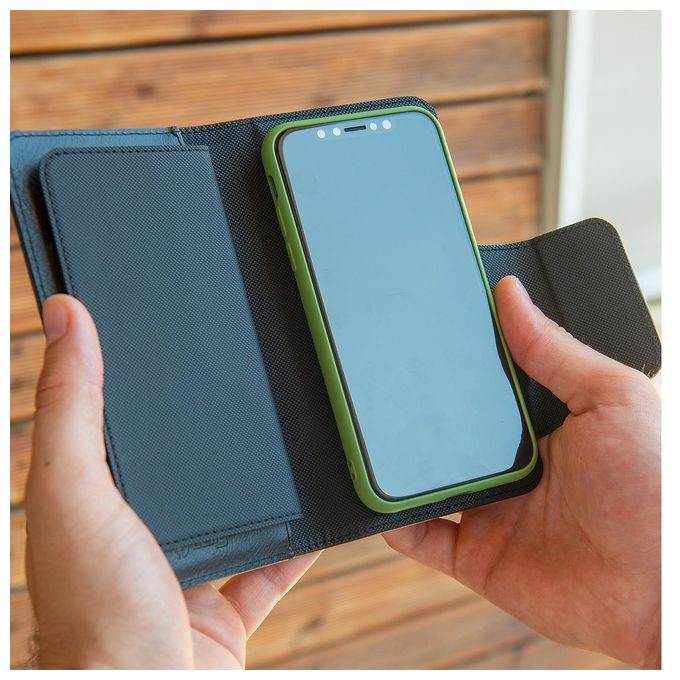 Celly Duomo Wallet Custodia per Smartphone fino a 5,8'' Nero