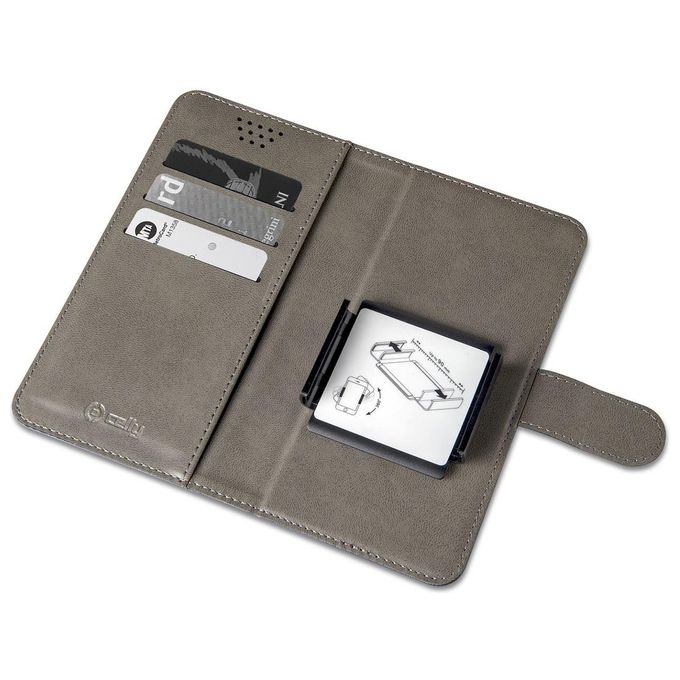 Celly Wallyone Xl Custodia per Smartphone fino a 5'' Blu