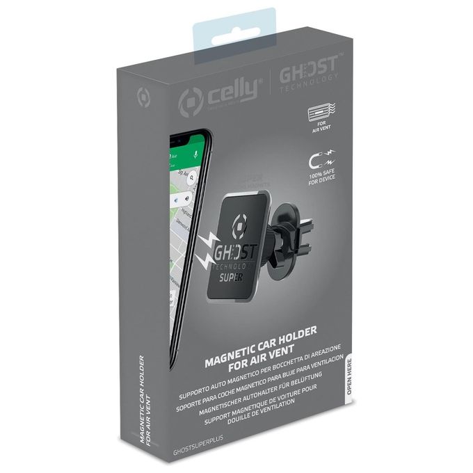 Celly Ghost Super Plus Supporto Universale per Auto Nero