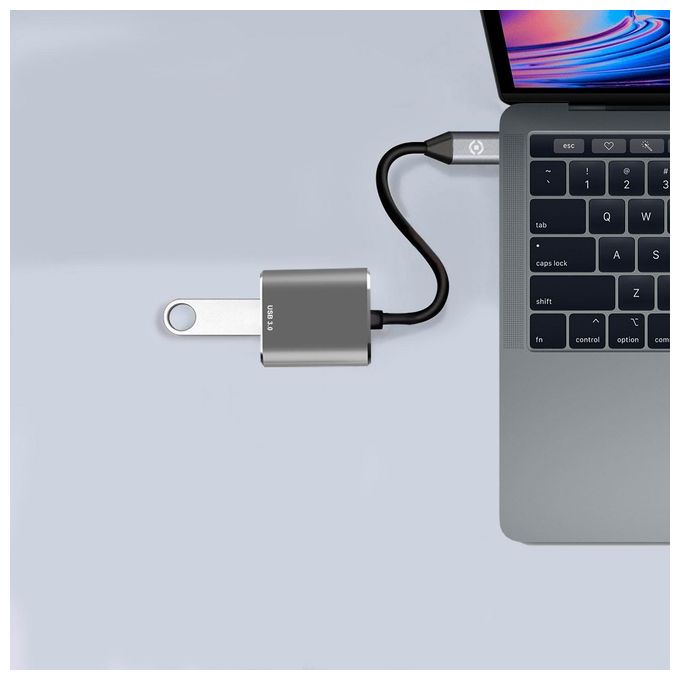 Celly Adapter Type-C a Usb