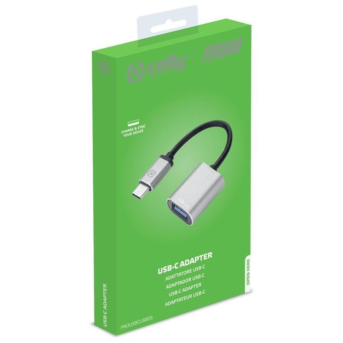 Celly Adapter Type-C a Usb