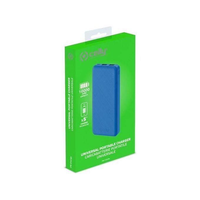 Celly PowerBank Energy 10000mAh Blu