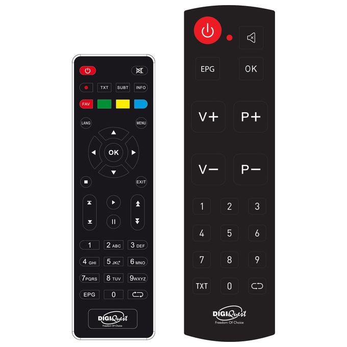 Digiquest DGQ990 HD Decoder Terrestre Full Hd Rec Doppio Telecomando