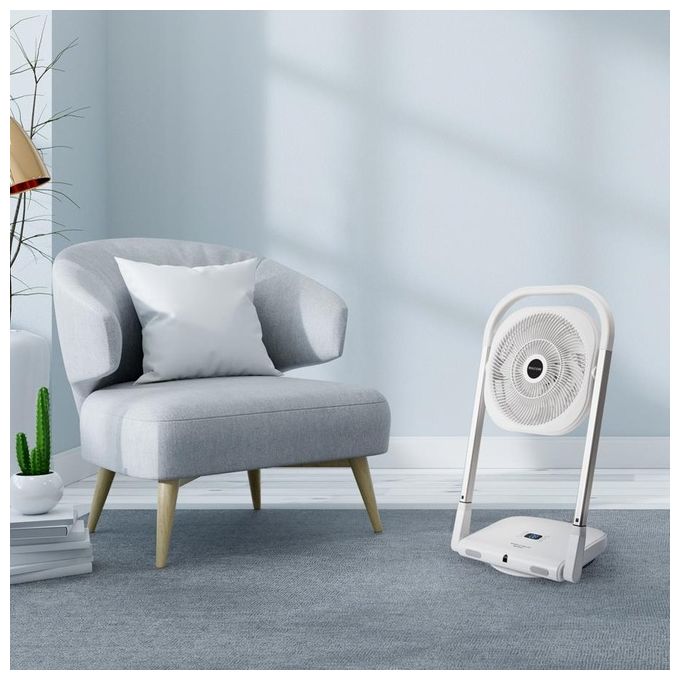 Macom 986 Slimmy Ventilatore a Piantana Pieghevole 9 Velocita' 13W Timer 8h Telecomando colore Bianco