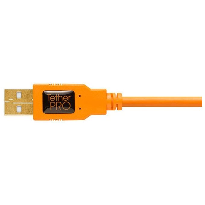Tether Tools TetherPro USB 2.0 A a Mini-B 8 Pin 15' ORG