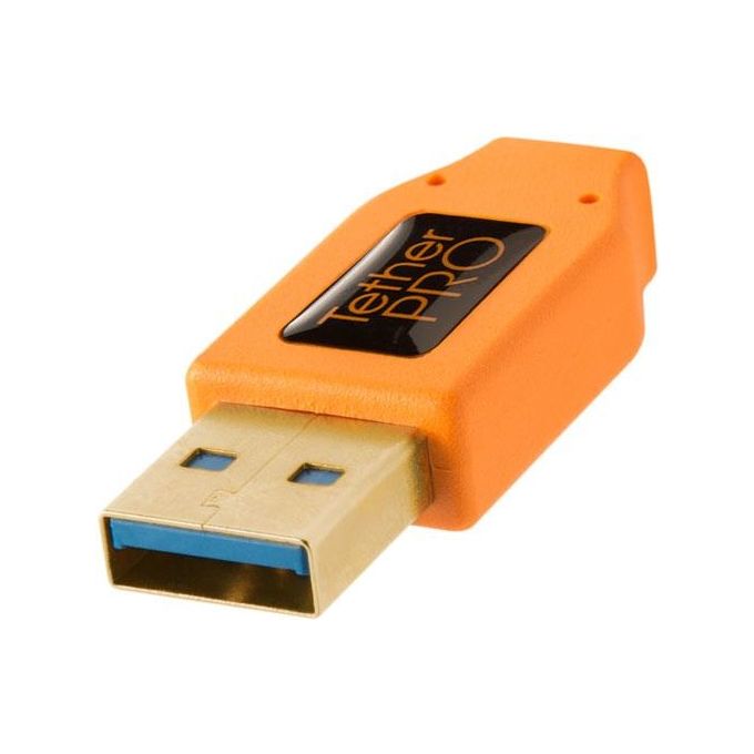 Tether Tools TPro USB 3.0 Micro-B Right Angle 4.6m-15' ORG
