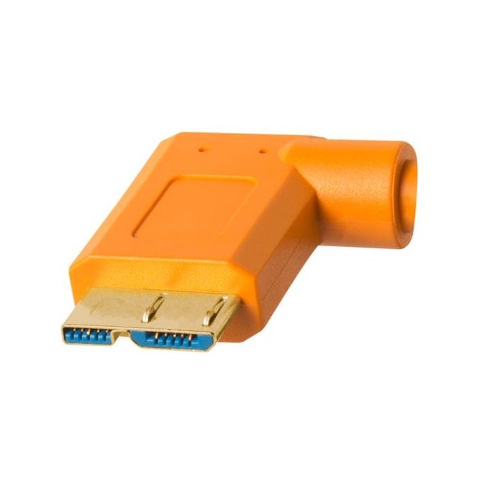 Tether Tools TPro USB 3.0 Micro-B Right Angle 4.6m-15' ORG