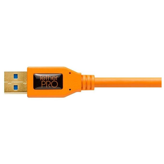 Tether Tools TPro USB 3.0 Micro-B Right Angle 4.6m-15' ORG
