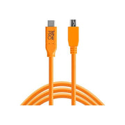 Tether Tools USB-C a 2.0 Mini B 5-Pin 4.60mt Arancio