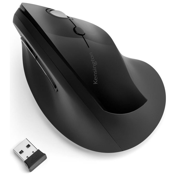 Kensington K75501EU Pro Fit Ergo Mouse Verticale Wireless 6 Tasti 1600 DPI colore Nero