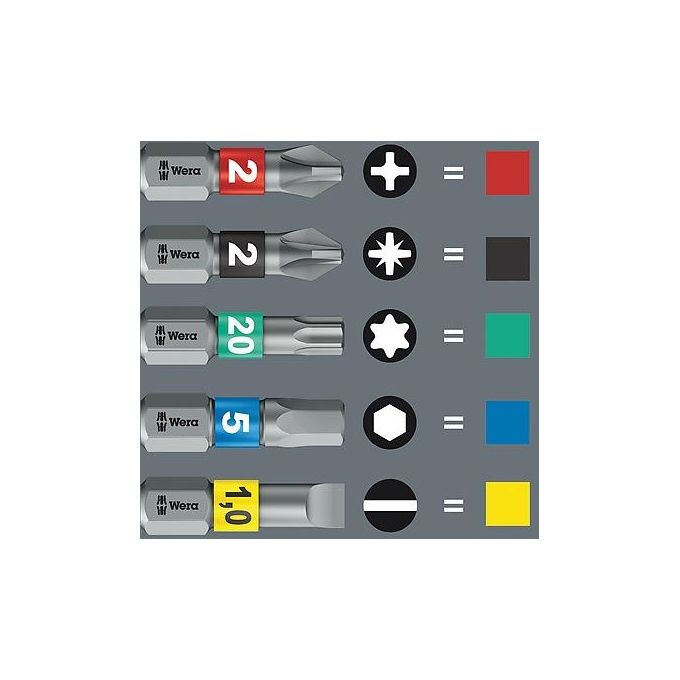 Wera Bit-Check 10 PZ Impaktor 1 10 Pezzi