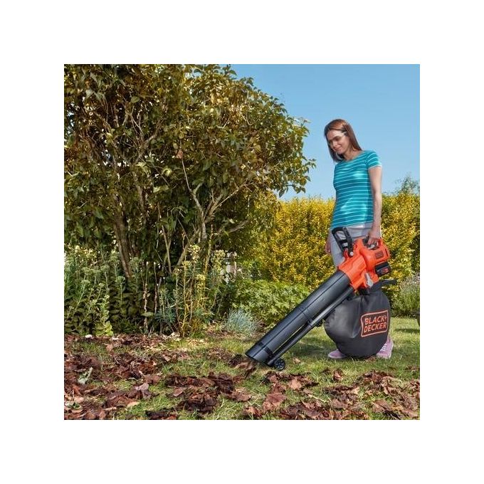 Black+Decker Soffiatore di Foglie Cordless Bbcblv3625l1 per un Giardinaggio Efficiente e Sostenibile con Elevata Potenza e Design Ergonomico