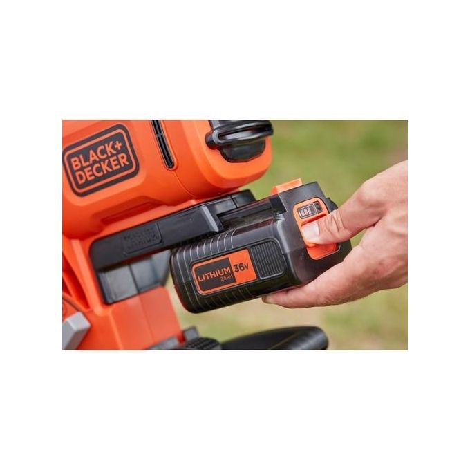 Black+Decker Soffiatore di Foglie Cordless Bbcblv3625l1 per un Giardinaggio Efficiente e Sostenibile con Elevata Potenza e Design Ergonomico