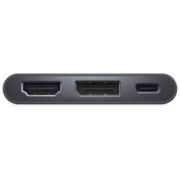 Dell DBQAUANBC070 Adattatore USB-C HDMI DisplayPort Pass-Through Alimentazione 4K 60Hz colore Nero