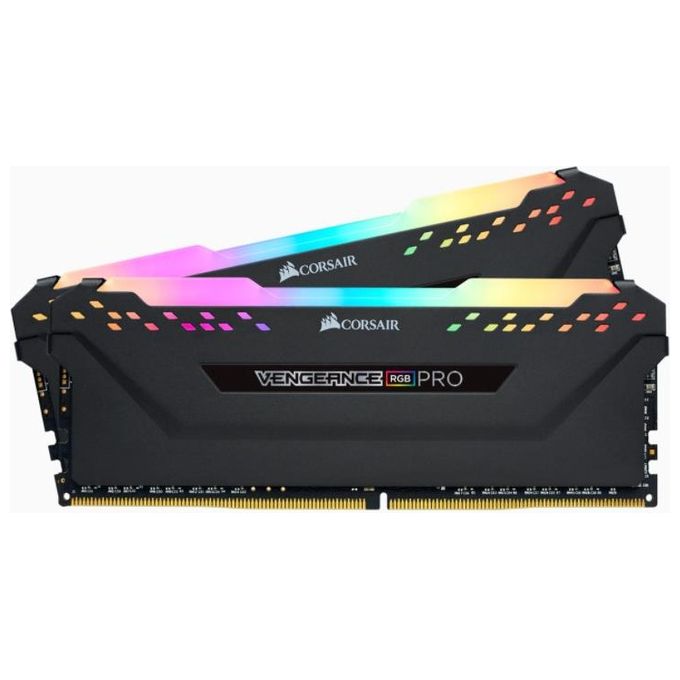 Corsair CMW32GX4M2E3200C16 Vengeance RGB Pro Memoria RAM DDR4 32 GB 2x16 GB 3200 MHz CL16 Dual Channel XMP 2.0 colore Nero