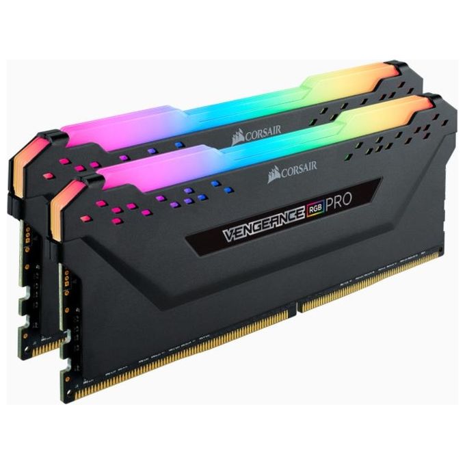 Corsair CMW32GX4M2E3200C16 Vengeance RGB Pro Memoria RAM DDR4 32 GB 2x16 GB 3200 MHz CL16 Dual Channel XMP 2.0 colore Nero