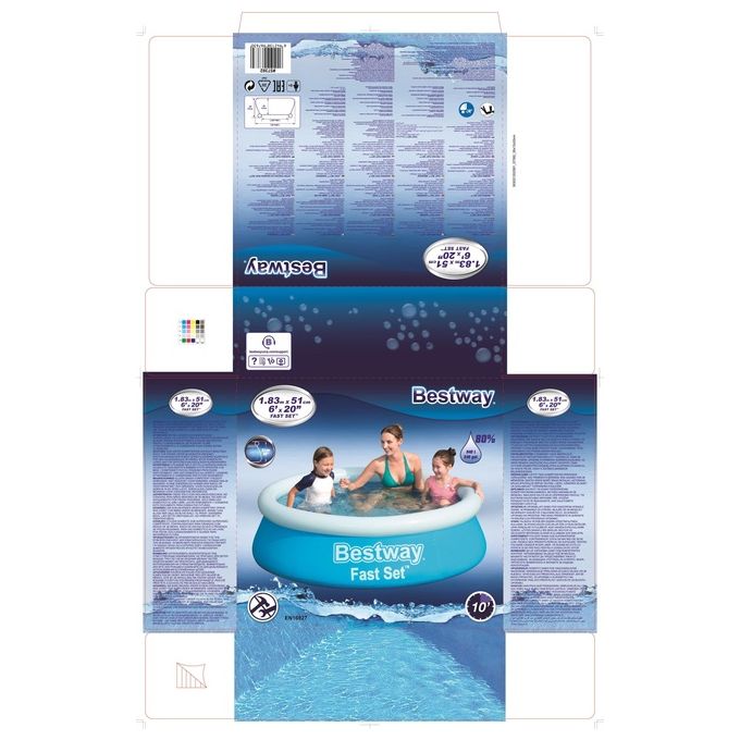 Bestway Piscina Tonda Anello 183X51H -57392