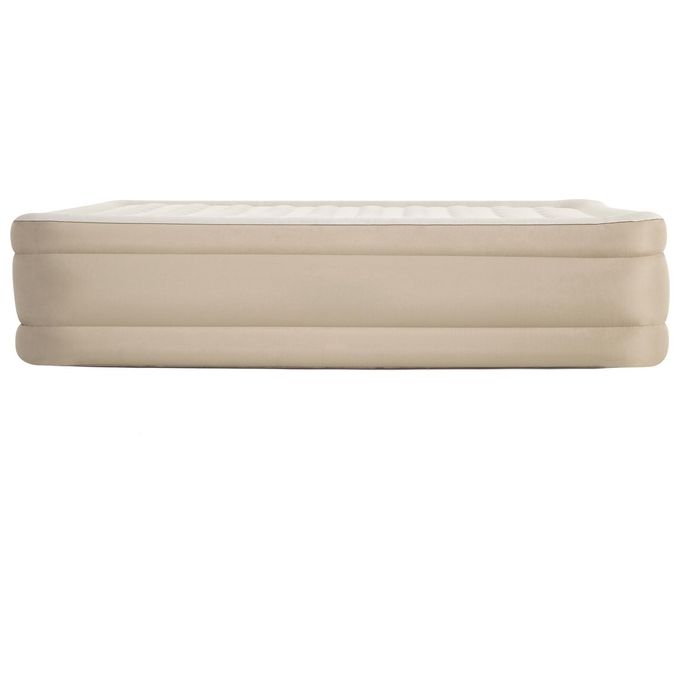 Bestway 69050 Fortech Materasso Gonfiabile Matrimoniale con Pompa Integrata 203x152x46 cm 350 Kg colore Beige