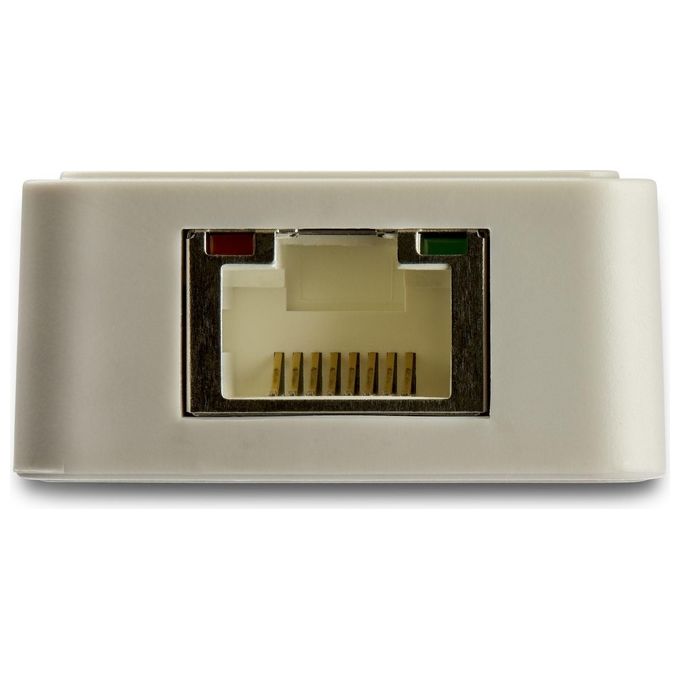 StarTech US1GC301AUW Adattatore USB C a Gigabit Ethernet con Porta USB A Integrata 1 Gbps Compatto Alimentato via Bus colore Bianco