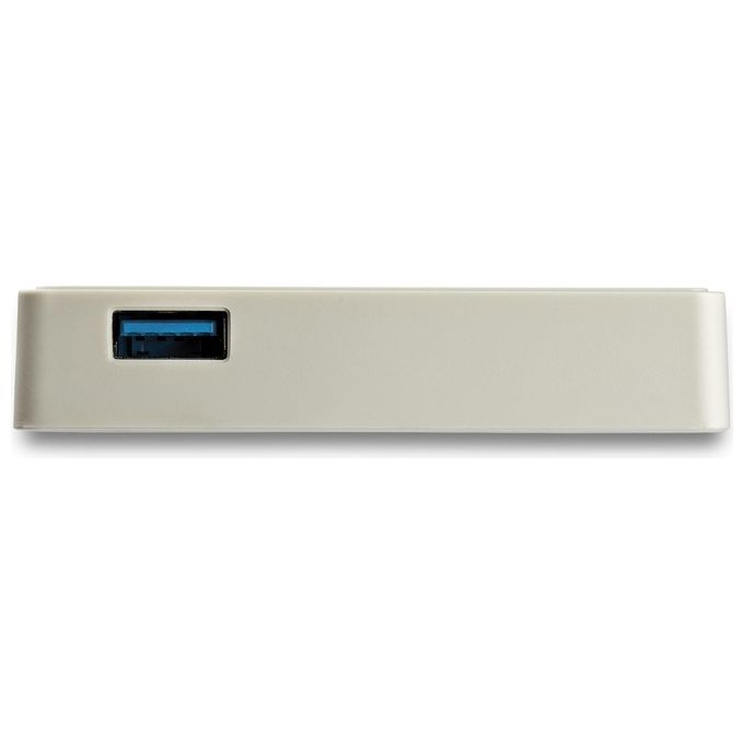 StarTech US1GC301AUW Adattatore USB C a Gigabit Ethernet con Porta USB A Integrata 1 Gbps Compatto Alimentato via Bus colore Bianco