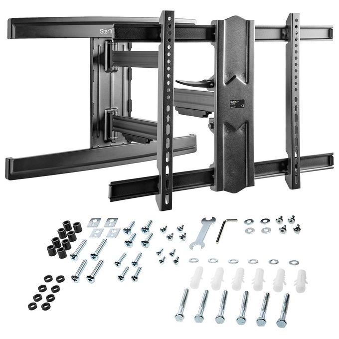 Startech FPWARTS1 Supporto da Parete per Televisione a Schermo Piatto 80'' Braccio Articoloato Multidirezionale