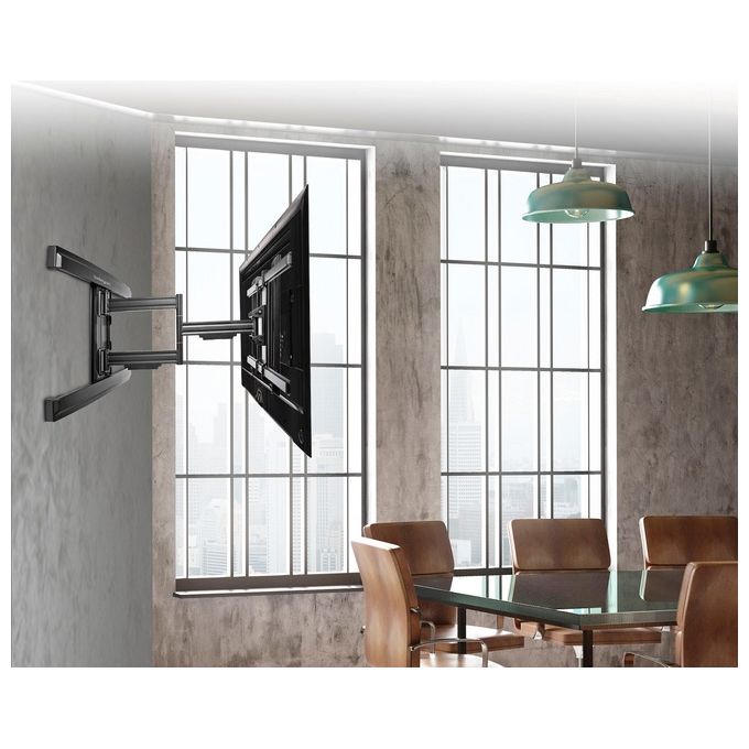 Startech FPWARTS1 Supporto da Parete per Televisione a Schermo Piatto 80'' Braccio Articoloato Multidirezionale