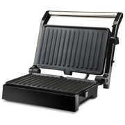 G3 Ferrari G10126 Ardo'r Bistecchiera Elettrica 1500W Piastre Antiaderenti 25x15,5 cm Apertura 180° colore Nero