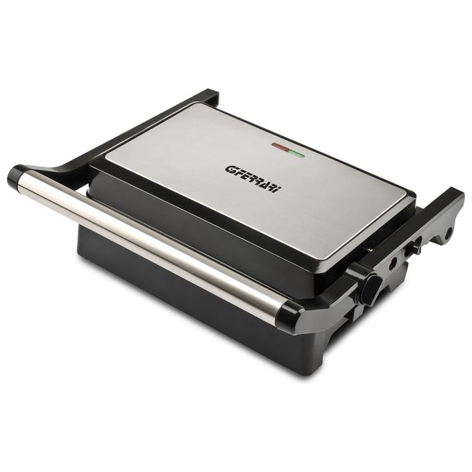 G3 Ferrari G10126 Ardo'r Bistecchiera Elettrica 1500W Piastre Antiaderenti 25x15,5 cm Apertura 180° colore Nero